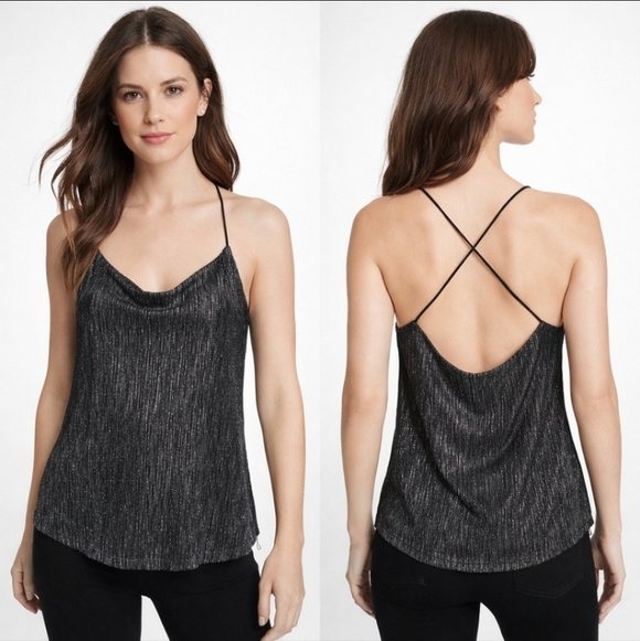 Express Tops - Express Metallic Shimmer Cami Top XS